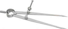 Starrett - 6 Inch Leg, Spring Joint, Steel, Polished, Divider - 6 Inch Max Measurement, 150mm Max Measurement, Flat Leg - Americas Industrial Supply