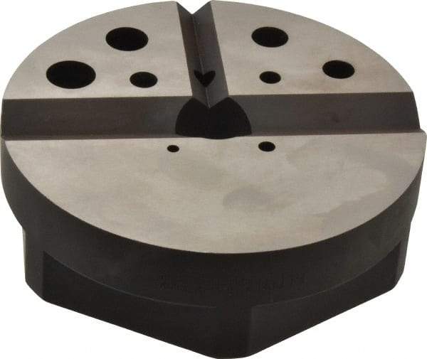 Starrett - 1 Piece Vise Bench Block - Alloy Steel, 1/8 - 7/8 Tapped Hole, 4-7/8" Wide, 1-1/2" High - Americas Industrial Supply
