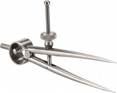 Starrett - 3 Inch Leg, Spring Joint, Ground Steel, Polished, Divider - 3 Inch Max Measurement, 75mm Max Measurement, Round Leg - Americas Industrial Supply