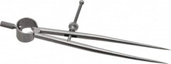 Starrett - 6 Inch Leg, Spring Joint, Ground Steel, Polished, Divider - 6 Inch Max Measurement, 150mm Max Measurement, Round Leg - Americas Industrial Supply