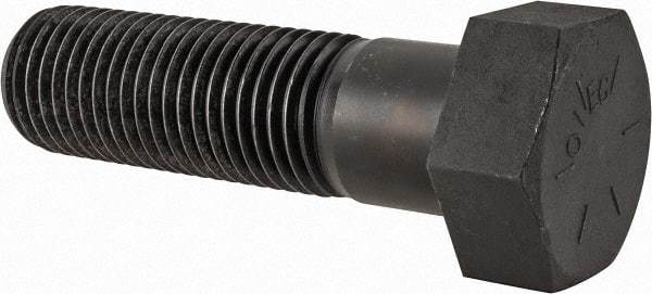 Value Collection - 2 - 4-1/2 UNC, 7" Length Under Head Hex Head Cap Screw - Partially Threaded, Grade 8 Alloy Steel, Uncoated, 3" Hex - Americas Industrial Supply