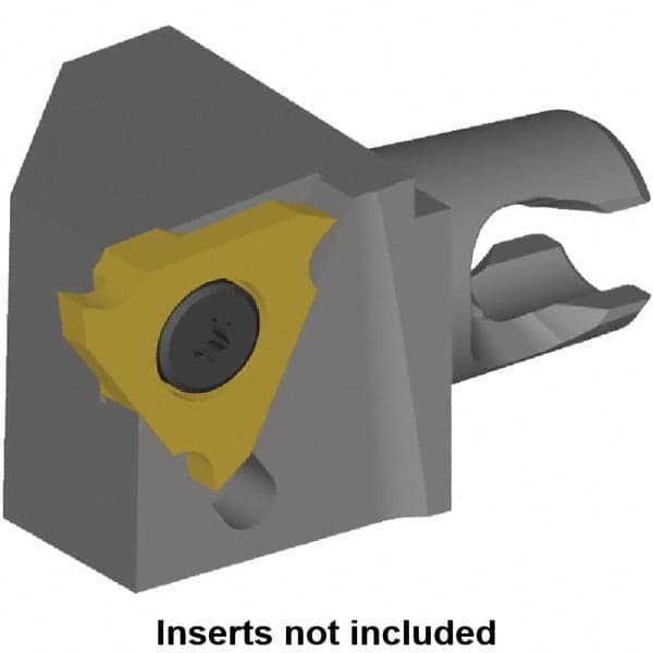 Kennametal - Insert Style T20G1603R200, T20G32R079, 20mm Head Length, Right Hand Cut, External Modular Threading Cutting Unit Head - System Size KM12, 8mm Center to Cutting Edge, Series On-Edge - Americas Industrial Supply