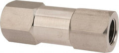 Parker - 1/2" Stainless Steel Check Valve - Inline, FNPT x FNPT, 6,000 WOG - Americas Industrial Supply