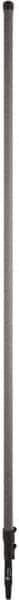 Vikan - 236 x 1-21/64" Aluminum Squeegee Handle - European Threaded Connection, Gray, Telescoping - Americas Industrial Supply