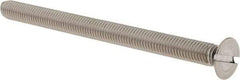 Value Collection - M5x0.80 Metric Coarse, 70mm OAL Slotted Drive Machine Screw - Flat Head, Grade 18-8 & A2 Stainless Steel, Uncoated, Without Washer - Americas Industrial Supply