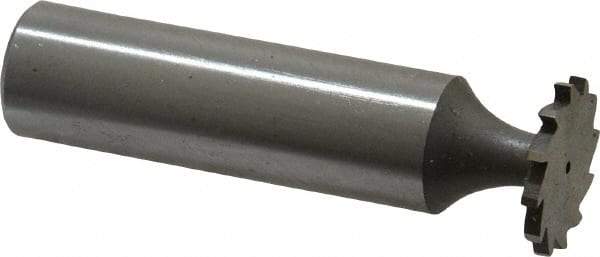 Whitney Tool Co. - 5/8" Diam x 1/16" Face Width, Cobalt, 12 Teeth, Shank Connection Woodruff Keyseat Cutter - Uncoated, 2-1/16" OAL x 1/2" Shank, Straight Teeth - Americas Industrial Supply