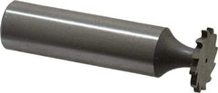 Whitney Tool Co. - 5/8" Diam x 1/16" Face Width, Cobalt, 12 Teeth, Shank Connection Woodruff Keyseat Cutter - Uncoated, 2-1/16" OAL x 1/2" Shank, Straight Teeth - Americas Industrial Supply