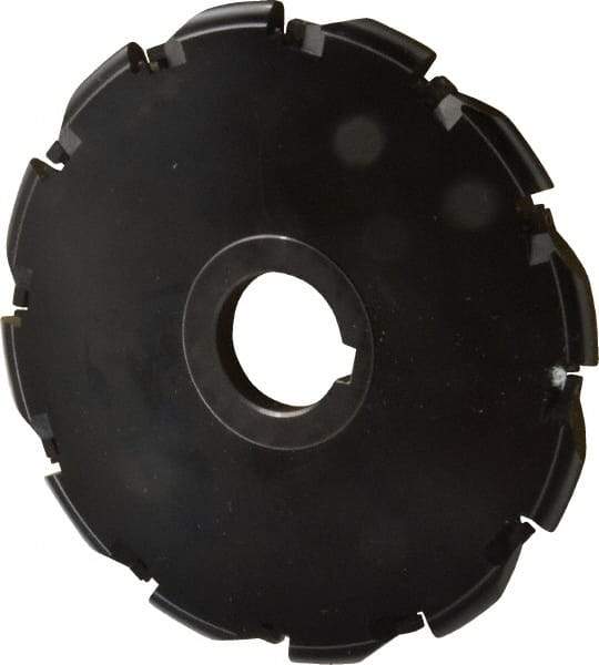 Cutting Tool Technologies - Arbor Hole Connection, 3/8" Cutting Width, 2.03" Depth of Cut, 6" Cutter Diam, 1-1/4" Hole Diam, Indexable Slotting Cutter - RA Toolholder, RDC 32.5 Insert, Right Hand Cutting Direction - Americas Industrial Supply