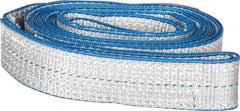 Lift-All - 14' Long x 2" Wide, 3,200 Lb Vertical Capacity, 1 Ply, Polyester Web Sling - 2,500 Lb Choker Capacity, Silver (Color) - Americas Industrial Supply