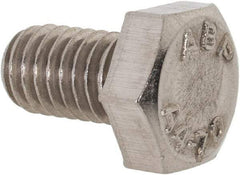 Value Collection - M6x1.00mm Metric Coarse, 10mm Length Under Head Hex Head Cap Screw - Fully Threaded, Grade 316 Stainless Steel, Uncoated, 10mm Hex - Americas Industrial Supply