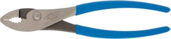 Channellock - 8" OAL, 1" Jaw Length, 1-11/64" Jaw Width, Slip Joint Pliers - Regular Nose Head, Standard Tool, Wire Cutting Shear - Americas Industrial Supply