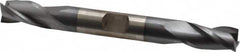 Cleveland - 3/8", 3/4" LOC, 3/8" Shank Diam, 3-1/2" OAL, 3 Flute, High Speed Steel Square End Mill - Double End, TiCN Finish, Spiral Flute, 30° Helix, Centercutting, Right Hand Cut, Right Hand Flute, Series HD-3 - Americas Industrial Supply