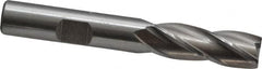 Cleveland - 25/64", 1" LOC, 3/8" Shank Diam, 2-11/16" OAL, 4 Flute, Cobalt Square End Mill - Single End, Uncoated, Spiral Flute, 30° Helix, Centercutting, Right Hand Cut, Right Hand Flute, Series HGC-4C - Americas Industrial Supply