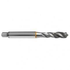 5/16-18 2B 3-Flute Cobalt Yellow Ring Semi-Bottoming 40 degree Spiral Flute Tap-Bright - Americas Industrial Supply