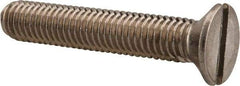 Value Collection - M8x1.25 Metric Coarse, 45mm OAL Slotted Drive Machine Screw - Flat Head, Grade 18-8 & A2 Stainless Steel, Uncoated, Without Washer - Americas Industrial Supply