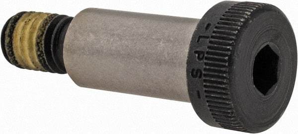 Value Collection - 1/2" Shoulder Diam x 1" Shoulder Length, 3/8-16 UNC, Hex Socket Shoulder Screw - 4140 Alloy Steel with Nylon Locking Patch, 5/16" Head Height x 3/4" Head Diam - Americas Industrial Supply