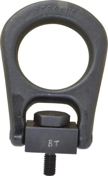 Jergens - 2,500 Lb Load Capacity Forged Center Pull Hoist Ring - 28 Ft/Lb Torque, 1/2 - 13 Thread, Alloy Steel - Americas Industrial Supply