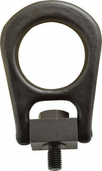 Jergens - 4,000 Lb Load Capacity Forged Center Pull Hoist Ring - 60 Ft/Lb Torque, 5/8 - 11 Thread, Alloy Steel - Americas Industrial Supply