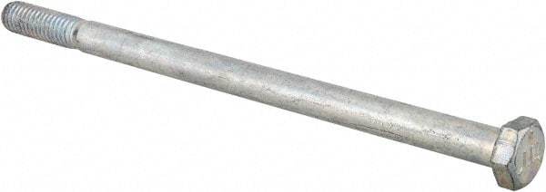 Made in USA - 5/16-18 UNC, 5-1/2" Length Under Head Hex Head Cap Screw - Partially Threaded, Grade 5 Steel, Zinc-Plated Finish, 1/2" Hex - Americas Industrial Supply