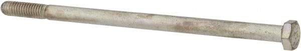 Made in USA - 5/16-18 UNC, 6" Length Under Head Hex Head Cap Screw - Partially Threaded, Grade 5 Steel, Zinc-Plated Finish, 1/2" Hex - Americas Industrial Supply
