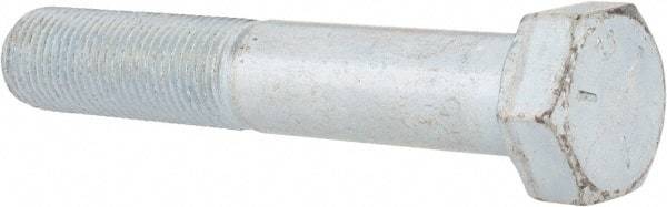 Made in USA - 1/2-20 UNF, 3" Length Under Head Hex Head Cap Screw - Partially Threaded, Grade 5 Steel, Zinc-Plated Finish, 3/4" Hex - Americas Industrial Supply