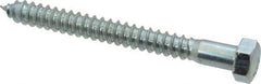 Value Collection - 1/2" Screw, 5" Length Under Head, Steel, Hex Head Lag Screw - Zinc Plated, Grade 2 - Americas Industrial Supply