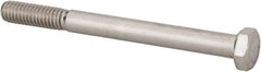 Value Collection - 5/16-18 UNC, 3-1/2" Length Under Head Hex Head Cap Screw - Grade 18-8 Stainless Steel, 1/2" Hex - Americas Industrial Supply