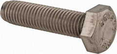 Value Collection - 5/16-24 UNF, 1-1/4" Length Under Head Hex Head Cap Screw - Partially Threaded, Grade 316 Stainless Steel, Uncoated, 1/2" Hex - Americas Industrial Supply