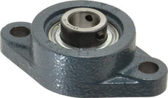 Value Collection - 3-7/8" OALBall Bearing Pillow Block - Cast Iron - Americas Industrial Supply