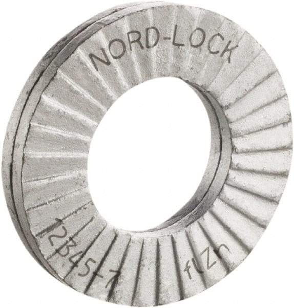 Nord-Lock - 1", Zinc Flake, Steel Wedge Lock Washer - Grade 2, 1.092 to 1.108" ID - Americas Industrial Supply