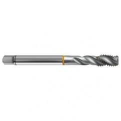 1/2-13 2B 3-Flute Cobalt Yellow Ring Semi-Bottoming 40 degree Spiral Flute Tap-Bright - Americas Industrial Supply