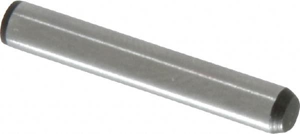 Made in USA - 5/32" Diam x 1" Pin Length 416 Stainless Steel Precision Dowel Pin - Passivated Finish, C 36-42 Hardness, 2 Beveled End - Americas Industrial Supply