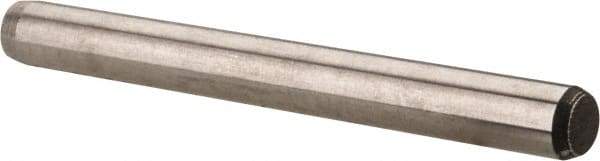 Made in USA - 5/32" Diam x 1-1/2" Pin Length 416 Stainless Steel Precision Dowel Pin - Passivated Finish, C 36-42 Hardness, 2 Beveled End - Americas Industrial Supply