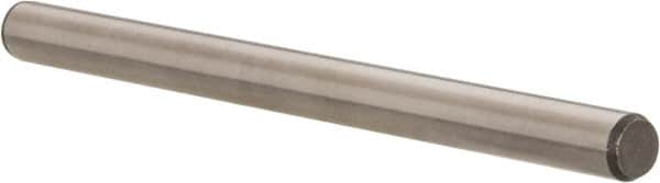 Made in USA - 1/4" Diam x 3-1/2" Pin Length 416 Stainless Steel Precision Dowel Pin - Passivated Finish, C 36-42 Hardness, 2 Beveled End - Americas Industrial Supply