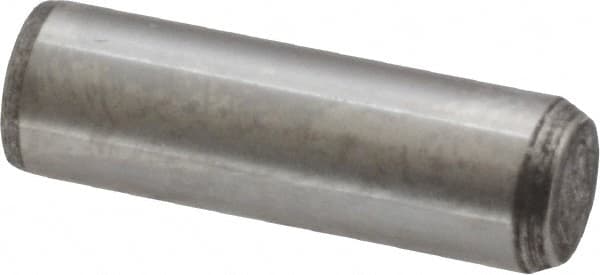 Made in USA - 5/16" Diam x 1" Pin Length 416 Stainless Steel Precision Dowel Pin - Passivated Finish, C 36-42 Hardness, 2 Beveled End - Americas Industrial Supply