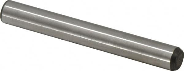 Made in USA - 5/16" Diam x 2-1/2" Pin Length 416 Stainless Steel Precision Dowel Pin - Passivated Finish, C 36-42 Hardness, 2 Beveled End - Americas Industrial Supply