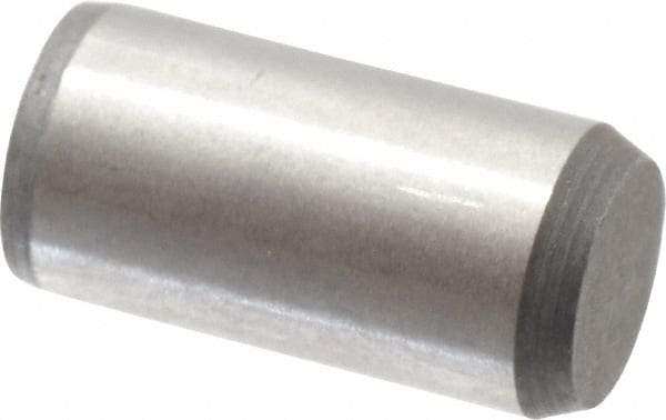 Made in USA - 5/16" Diam x 5/8" Pin Length 416 Stainless Steel Precision Dowel Pin - Passivated Finish, C 36-42 Hardness, 2 Beveled End - Americas Industrial Supply