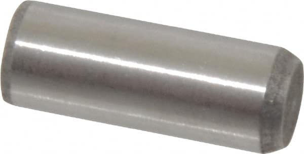 Made in USA - 3/8" Diam x 1" Pin Length 416 Stainless Steel Precision Dowel Pin - Passivated Finish, C 36-42 Hardness, 2 Beveled End - Americas Industrial Supply