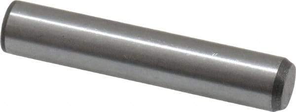 Made in USA - 3/8" Diam x 2" Pin Length 416 Stainless Steel Precision Dowel Pin - Passivated Finish, C 36-42 Hardness, 2 Beveled End - Americas Industrial Supply