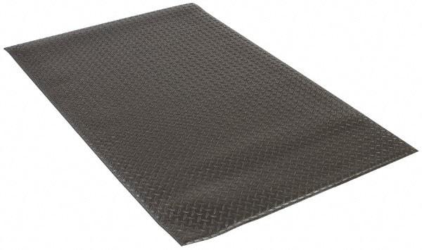 PRO-SAFE - 5' Long x 3' Wide, Dry Environment, Anti-Fatigue Matting - Black, Vinyl with Vinyl Sponge Base, Beveled on 4 Sides - Americas Industrial Supply
