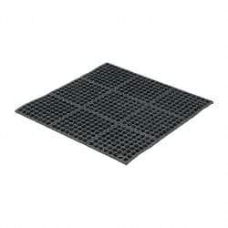 PRO-SAFE - 3' Long x 3' Wide x 5/8" Thick, Anti-Fatigue Modular Matting Tiles - Black, For Dry & Wet Areas, Series Pro-Safe - Americas Industrial Supply