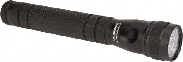 Streamlight - White LED Bulb, 180 Lumens, Industrial/Tactical Flashlight - Black Aluminum Body, 3 C Batteries Not Included - Americas Industrial Supply