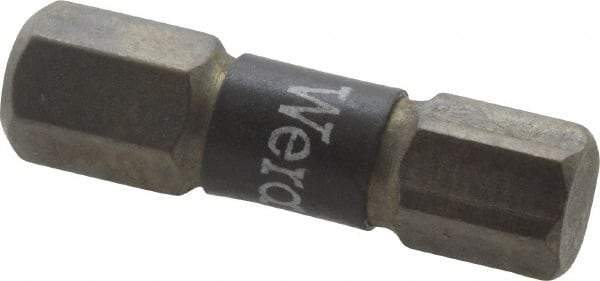 Wera - 6mm Hex Screwdriver Bit - 1/4" Drive, 1" OAL - Americas Industrial Supply