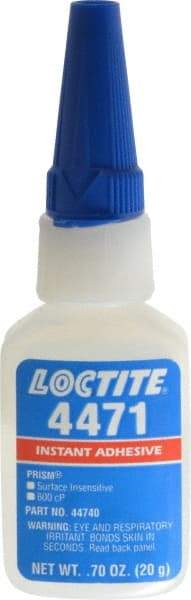 Loctite - 0.70 oz Bottle Clear Instant Adhesive - Series 4471 - Americas Industrial Supply