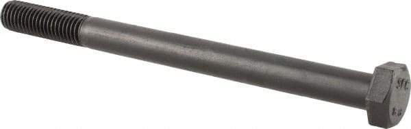 Value Collection - M12x1.75mm Metric Coarse, 150mm Length Under Head Hex Head Cap Screw - Partially Threaded, Grade 8.8 Steel, Uncoated, 19mm Hex - Americas Industrial Supply