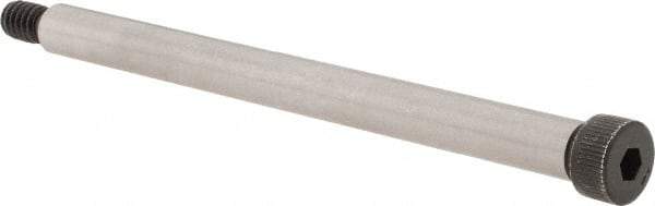 Made in USA - 5/16" Shoulder Diam x 4" Shoulder Length, 1/4-20 UNC, Hex Socket Shoulder Screw - 4037 Alloy Steel, Uncoated, 7/32" Head Height x 7/16" Head Diam - Americas Industrial Supply