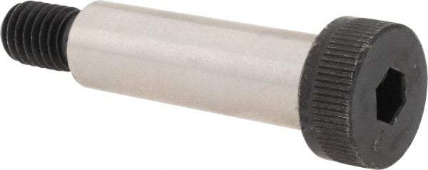 Made in USA - 1/2" Shoulder Diam x 1-5/8" Shoulder Length, 3/8-16 UNC, Hex Socket Shoulder Screw - 4037 Alloy Steel, Uncoated, 5/16" Head Height x 3/4" Head Diam - Americas Industrial Supply