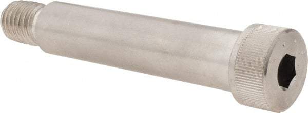 Made in USA - 3/4" Shoulder Diam x 3-1/4" Shoulder Length, 5/8-11 UNC, Hex Socket Shoulder Screw - 300, 18-8 Stainless Steel, Uncoated, 1/2" Head Height x 1" Head Diam - Americas Industrial Supply