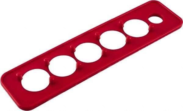 Triton - 10 Piece Capacity Magnetic Socket Holder Strip - 1/4" Drive, Red - Americas Industrial Supply
