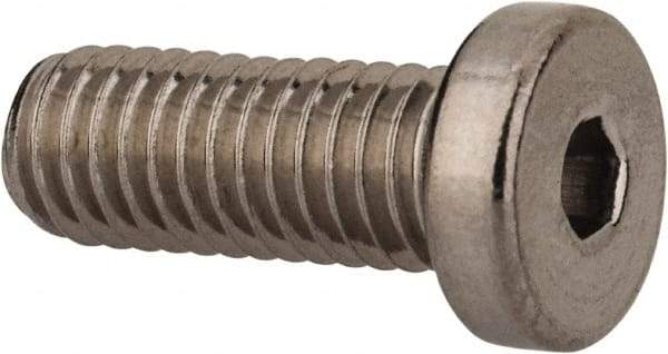 Value Collection - #10-32 UNF Hex Socket Drive, Low Socket Cap Screw - Grade 18-8 Stainless Steel, 1/2" Length Under Head - Americas Industrial Supply